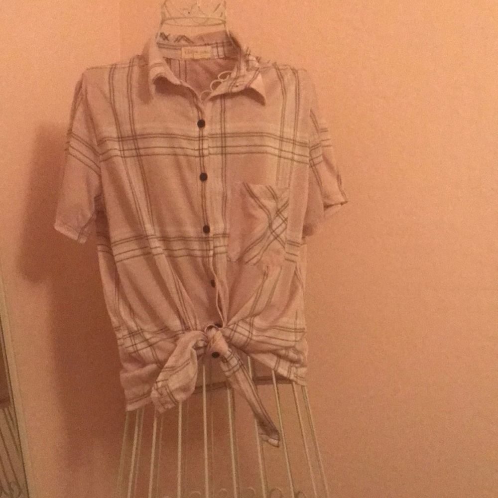 PINK PLAID SHIRT